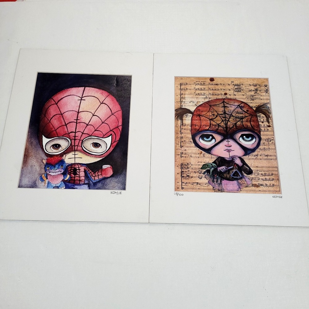 Nomiie Nation Chibi Spidey Boy Girl Prints Dianne Romero Buitrago Pet Monster